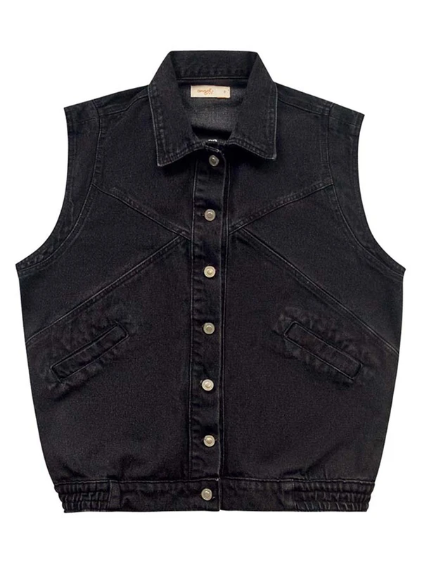 Angel - Colete Denim Preto 3