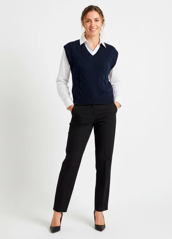 Quintess - Colete Azul Marinho em Tricô 9