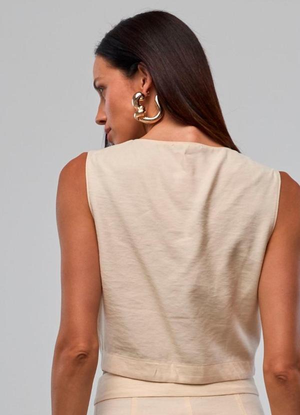 Carlota Costa - Colete Basico Bege 2