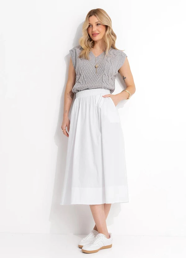 Quintess - Colete Cinza em Tricô 4