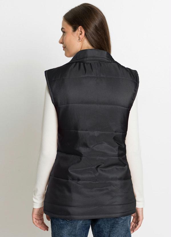 bonprix - Colete com Bolso Preto 1