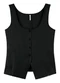 Outlet - Colete com Botões Adulto Feminino Preto - variação: Preto