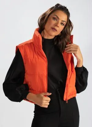 Hering - Colete de Tactel Laranja - HERING