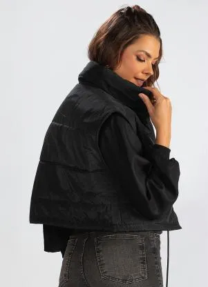 Hering - Colete de Tactel Preto - HERING