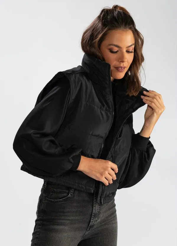 Hering - Colete de Tactel Preto