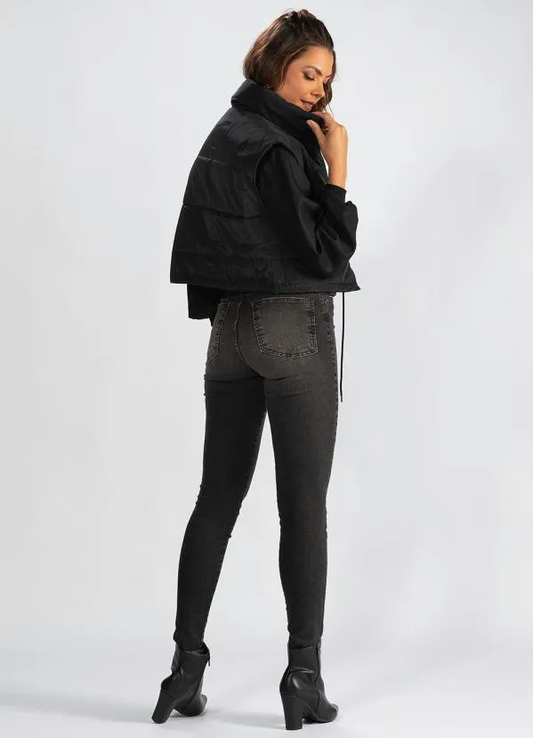 Hering - Colete de Tactel Preto 4