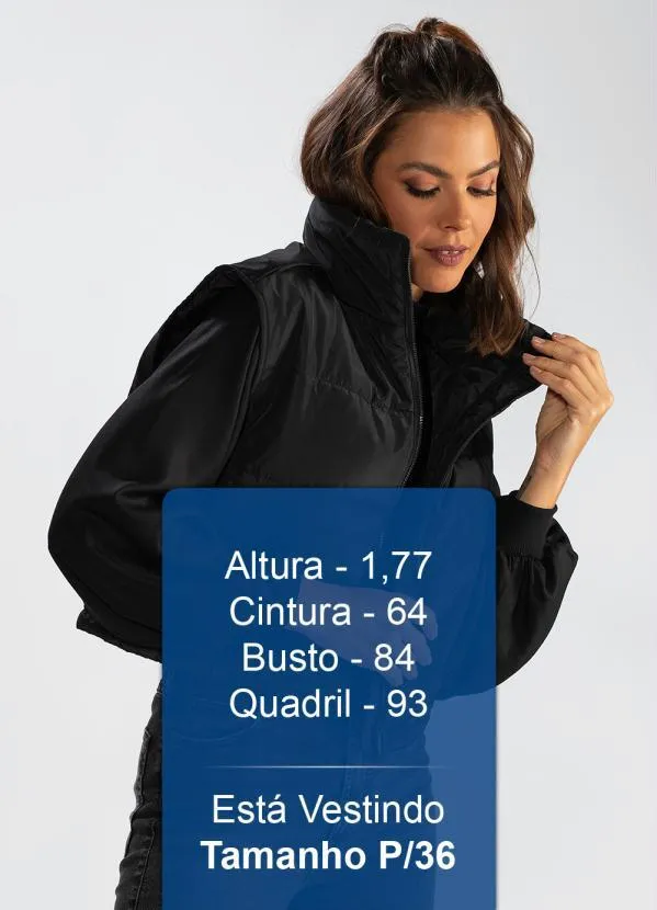 Hering - Colete de Tactel Preto 5