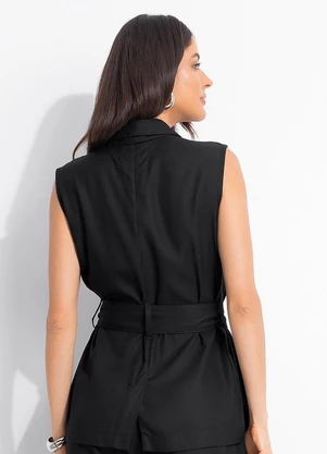 Colcci - Colete em Viscose Preto - COLCCI
