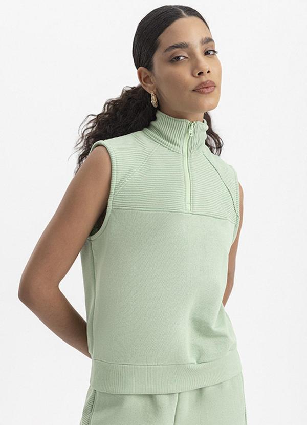 Essendi - Colete Feminino em Moletom Verde