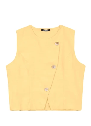 Essendi - Colete Feminino em Viscose Amarelo - ESSENDI
