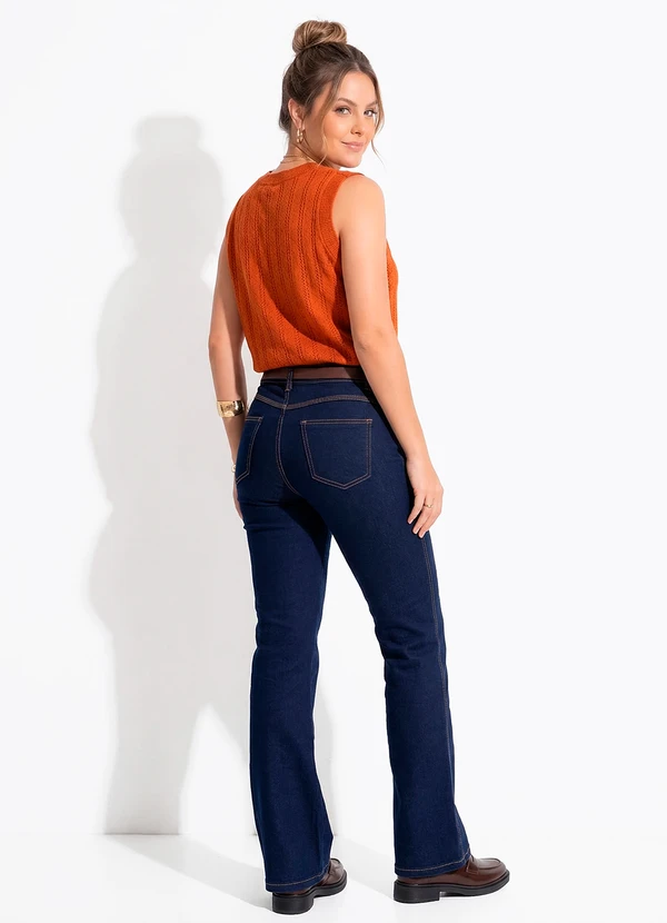 Quintess - Colete Marrom em Malha Tricô 12