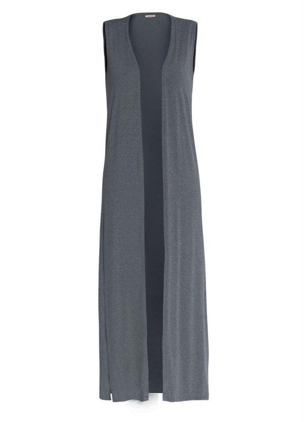 Quintess - Colete Mescla Oversized com Fenda 3