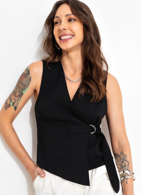 Bimini - Colete Preto em Bengaline