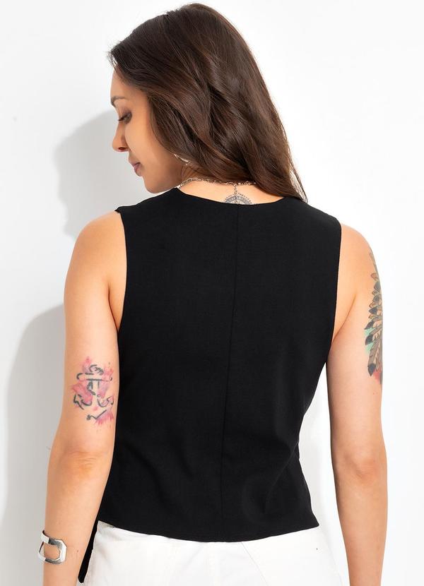 Bimini - Colete Preto em Bengaline 2