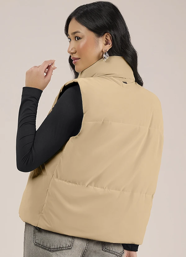 Angel - Colete Puffer Bege 2