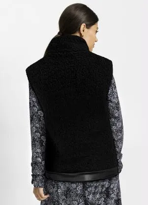 bonprix - Colete Teddy Preto - BONPRIX