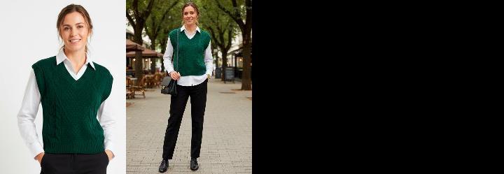 Colete Verde Escuro em Tricot