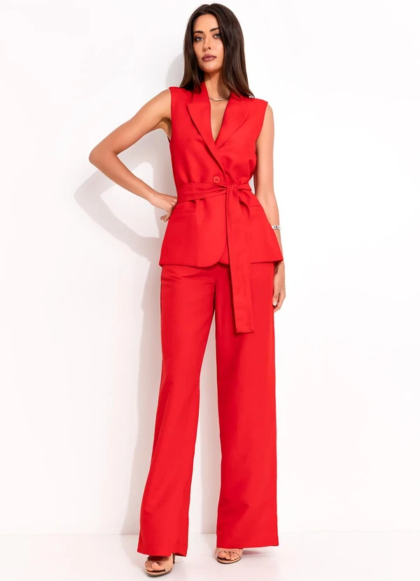 Colcci - Colete Viscolinho Vermelho 4