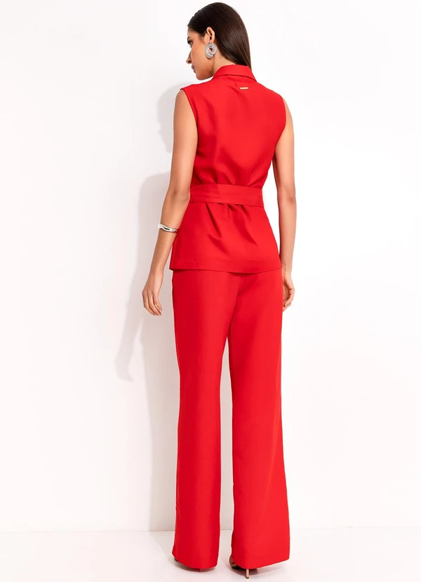 Colcci - Colete Viscolinho Vermelho 3