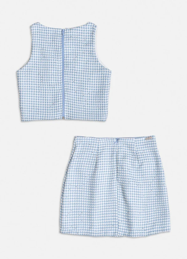 Authoria - Conjunto de Tweed Azul Azul 2