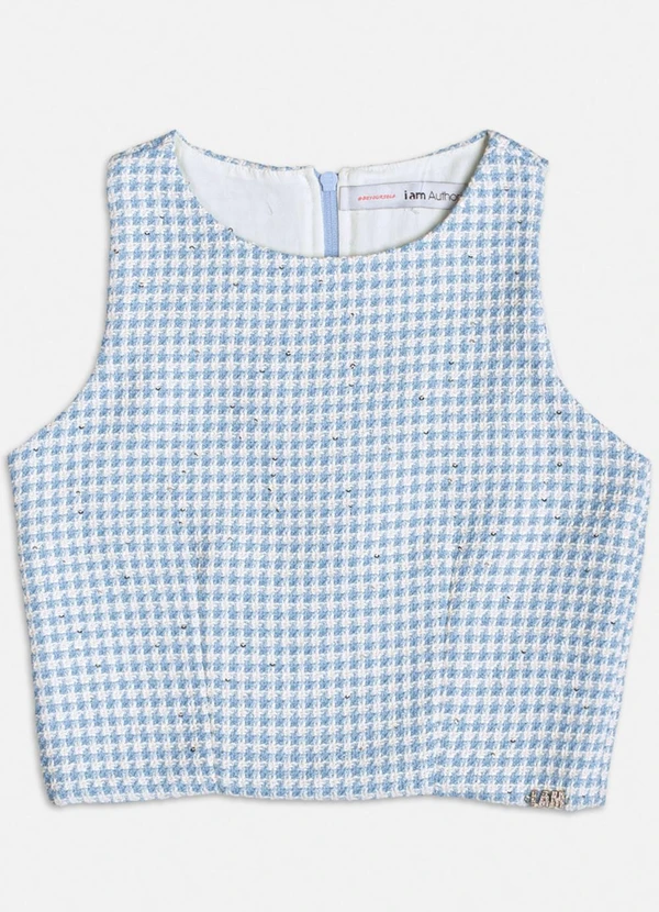 Authoria - Conjunto de Tweed Azul Azul 3