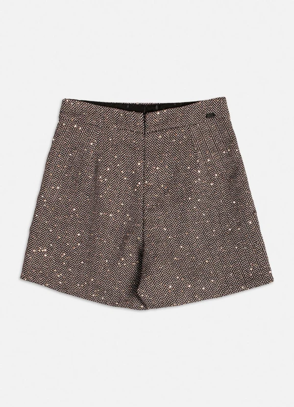 Authoria - Conjunto de Tweed com Paetê Marrom 6