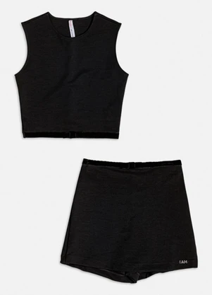 Authoria - Conjunto Preto com Laços de Veludo Preto - AUTHORIA