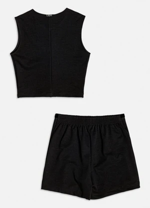 Authoria - Conjunto Preto com Laços de Veludo Preto - AUTHORIA