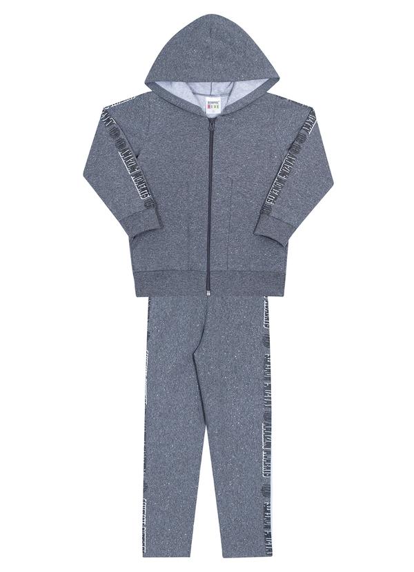 Sempre Kids - Conj. Feminino Molecotton Glitter Cinza