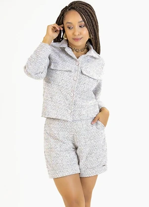 Soft Bonni - Conjunto Adulto em Tweed Bege - SOFT BONNI