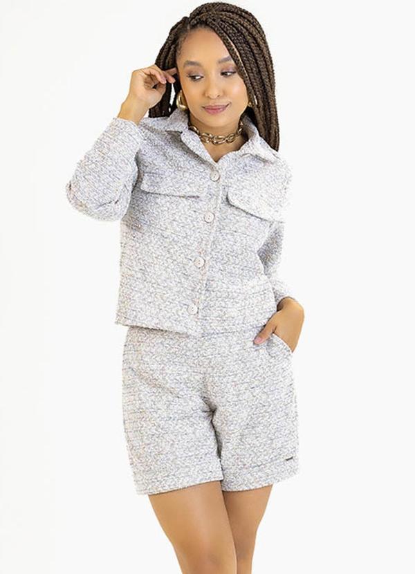 Soft Bonni - Conjunto Adulto em Tweed Bege