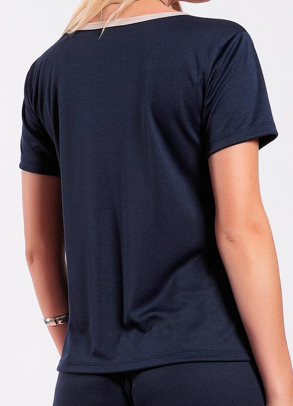 Moda Pop - Conjunto Azul Marinho em Malha 4