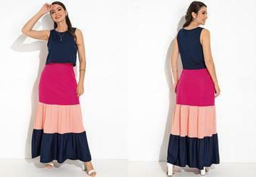 Conjunto Azul Marinho em Malha