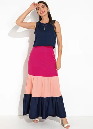 Rosalie - Conjunto Azul Marinho em Malha - ROSALIE