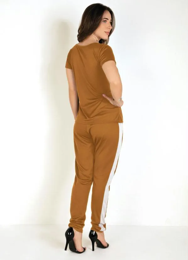 Moda Pop - Conjunto Bicolor Blusa e Calça 2