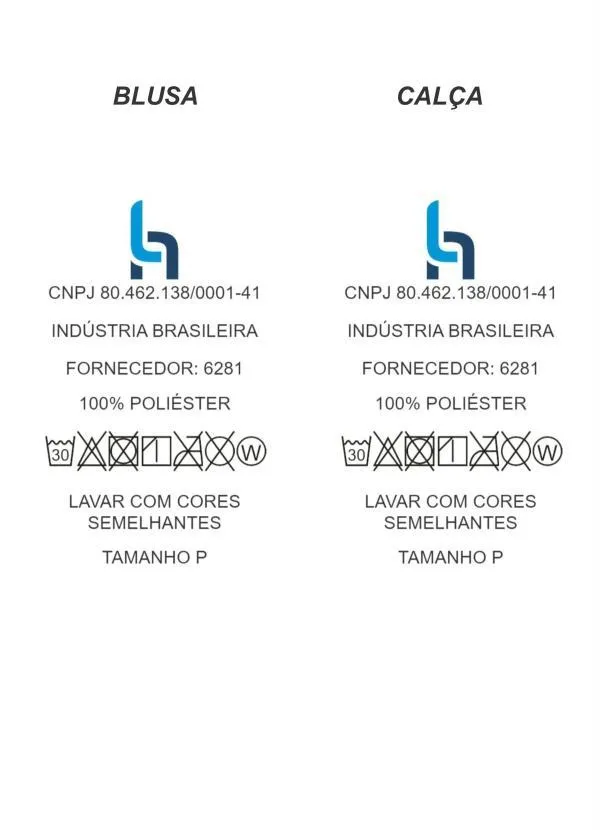 Moda Pop - Conjunto Bicolor Blusa e Calça 7