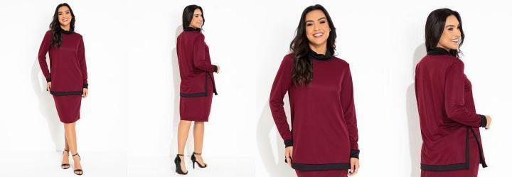 Conjunto Bicolor com Gola