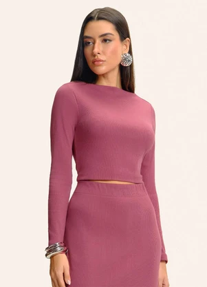 Endless - Conjunto Blusa com Saia Midi Vermelho - ENDLESS