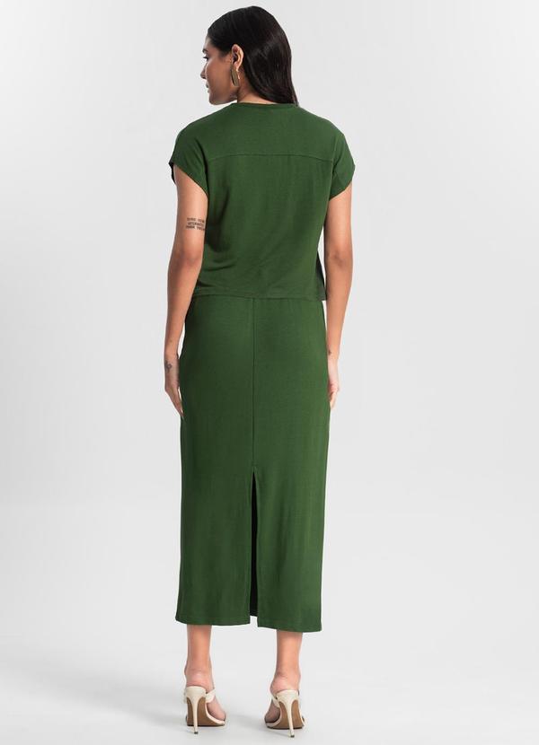 Rovitex - Conjunto Blusa com Saia Verde 2