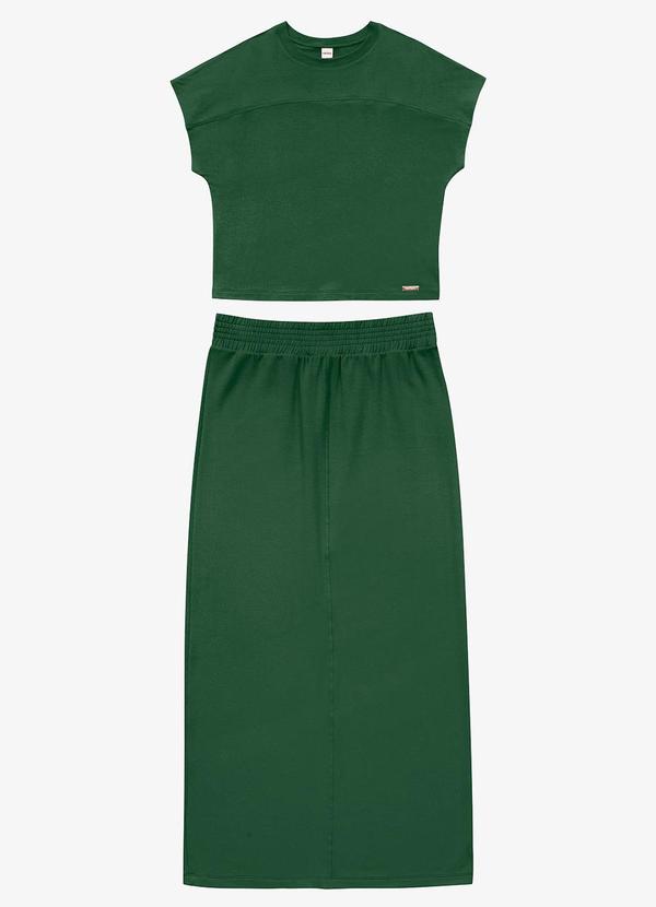 Rovitex - Conjunto Blusa com Saia Verde 6