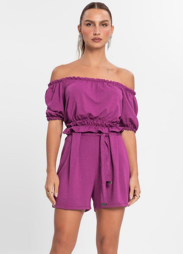 Endless - Conjunto Blusa com Shorts Roxo