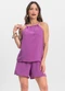 Infinita Cor - Conjunto Blusa com Shorts Rosa - variação: Roxo