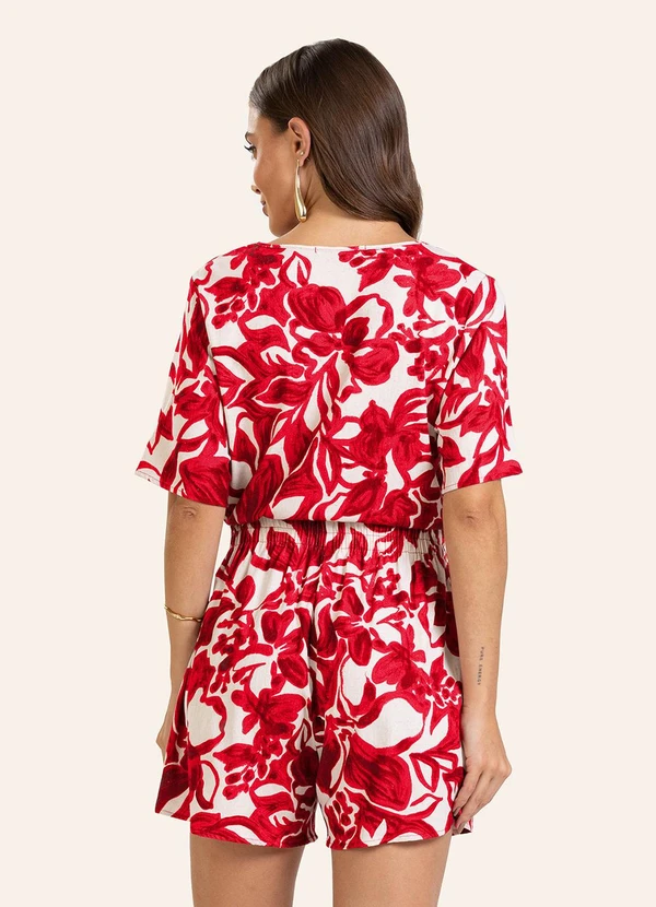 Endless - Conjunto Blusa com Shorts Vermelho 2