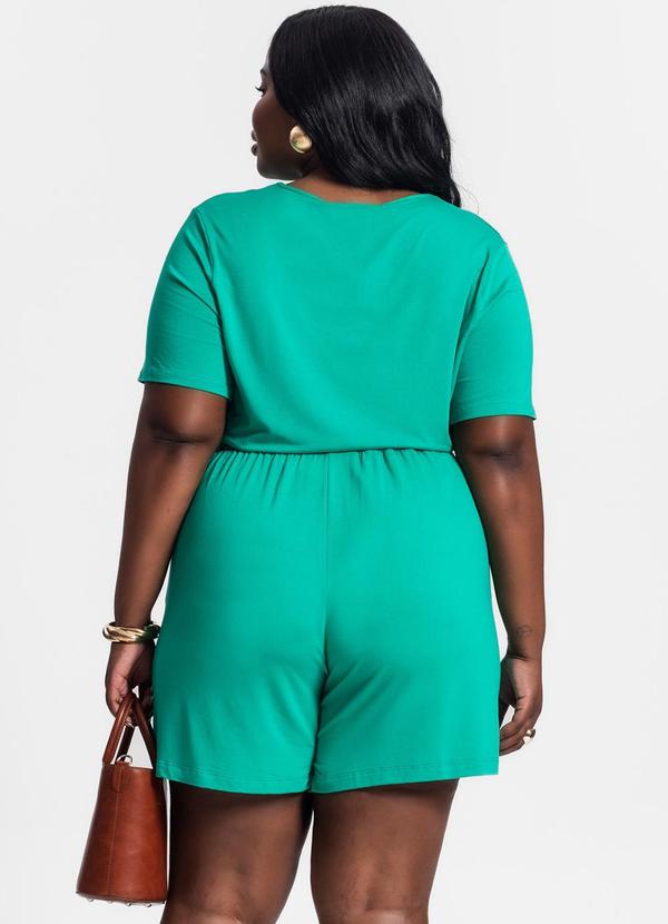 Secret Glam - Conjunto Blusa e Short Viscotorcion Verde 2