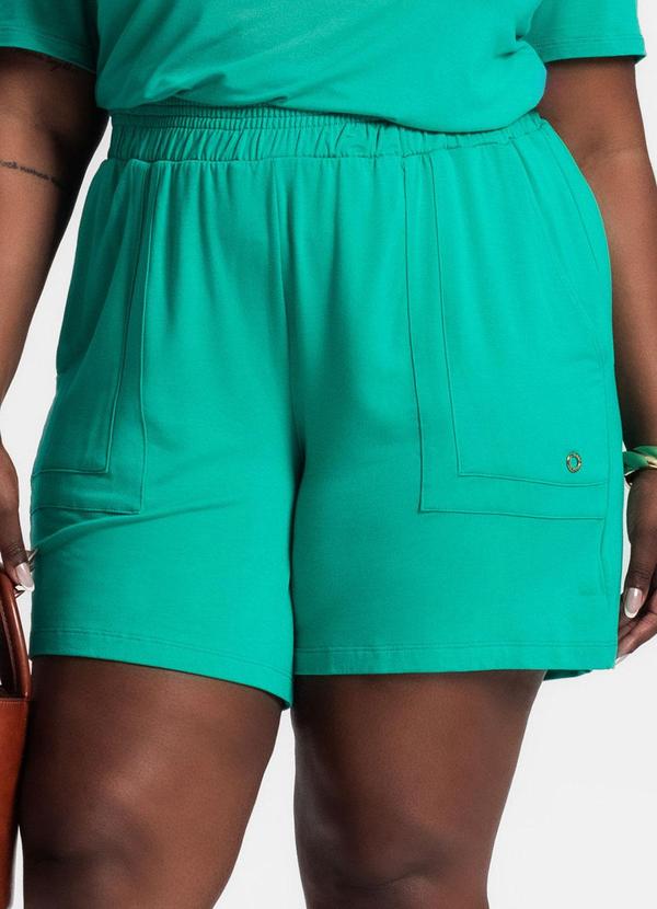 Secret Glam - Conjunto Blusa e Short Viscotorcion Verde 4