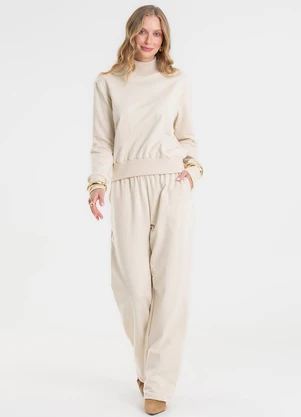 Rovitex - Conjunto Blusão com Calça Bege - ROVITEX