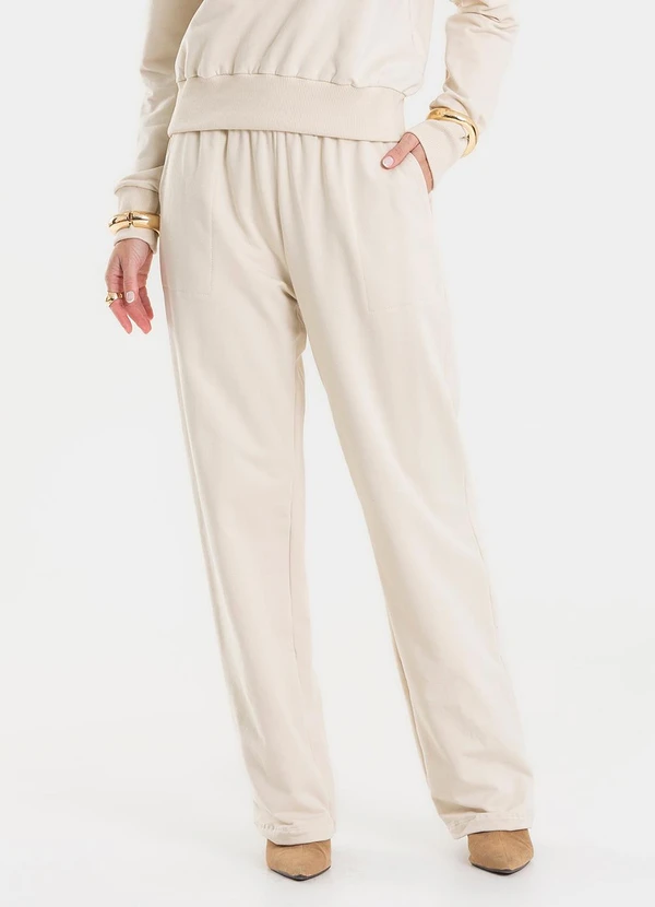 Rovitex - Conjunto Blusão com Calça Bege 5