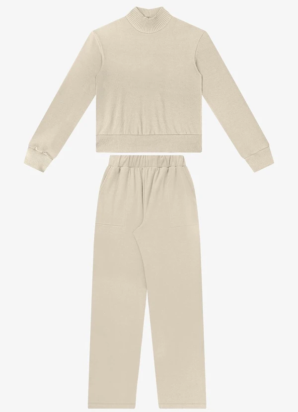 Rovitex - Conjunto Blusão com Calça Bege 6