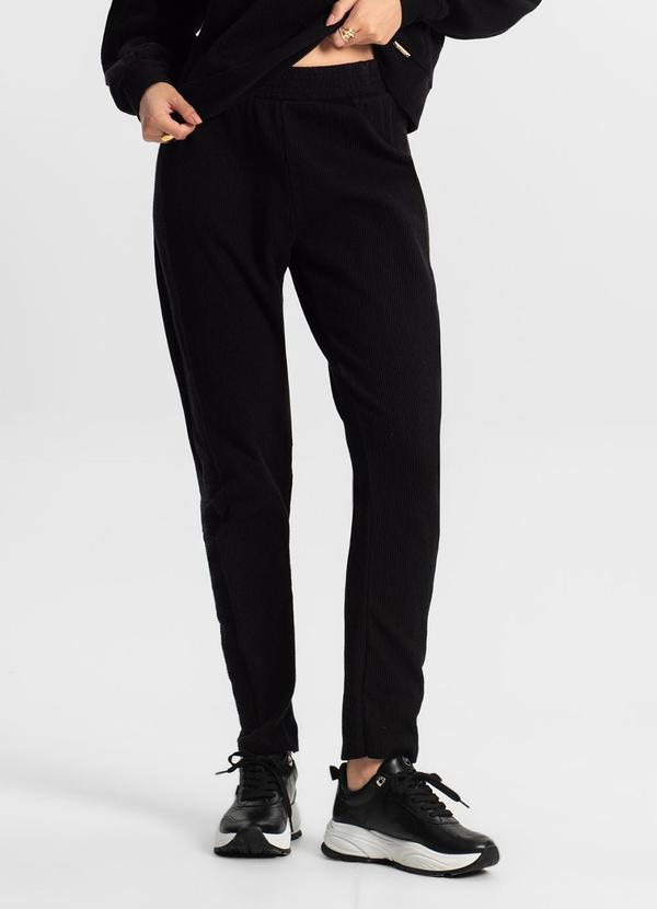 Rovitex - Conjunto Blusão com Calça Feminino Preto 2