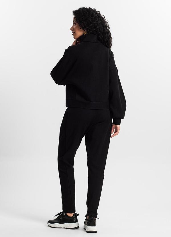 Rovitex - Conjunto Blusão com Calça Feminino Preto 4